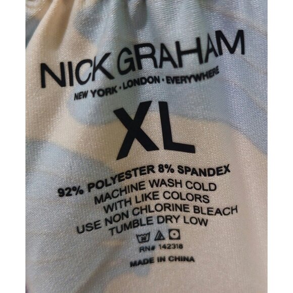 Nick Graham Men's Yellow W/Banana Print Boxers Size XL 40-42 Performance Stretch - Picture 3 of 7